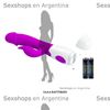 Estimulador vaginal con vibrador de clitoris y 30 funciones de vibracion
